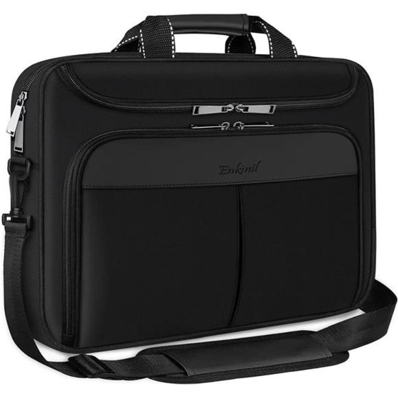 Laptop Bag, 17 inch Waterproof Protective Messenger Bag for Men